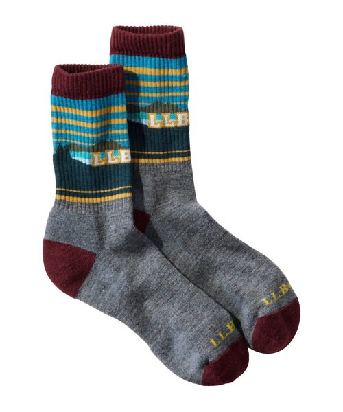 L.L.Bean(エルエルビーン)の「カタディン・ハイカー・ソックス(ソックス/靴下・メンズ・ライトパープル/ダークグリーン/ヘザーグレー/ライム/ライトグレー/ブラウン・MEDIUM/LARGE/SMALL)」の2枚目の写真