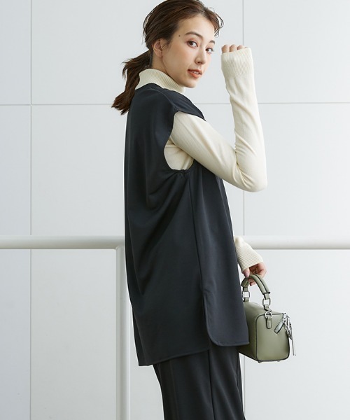 slattgir(スラットジール)の「高身長 毛玉ができにくい洗えるタートルネックセーター (トールサイズ)(ニット/セーター・レディース・ブラック/アイボリー/ブラウン/オレンジ・M/LL/3L/4L/L/5L)」の17枚目の写真