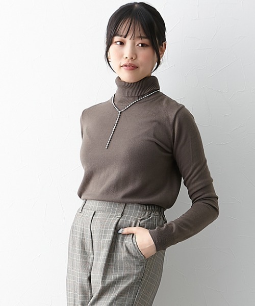 slattgir(スラットジール)の「高身長 毛玉ができにくい洗えるタートルネックセーター (トールサイズ)(ニット/セーター・レディース・ブラック/アイボリー/ブラウン/オレンジ・M/LL/3L/4L/L/5L)」の20枚目の写真