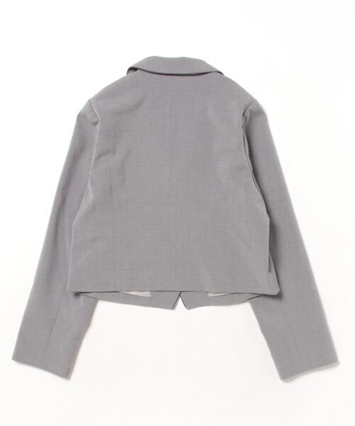 パイピングショートジャケット ANGIE ジャケット テーラードジャケット パイピング ショート
