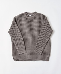 Z-2-SP-9E27 オーバーフィット ワッフル編み クルーネック ニット【CALIFORNIA OUTFITTERS(カリフォルニア アウトフィッターズ) -】