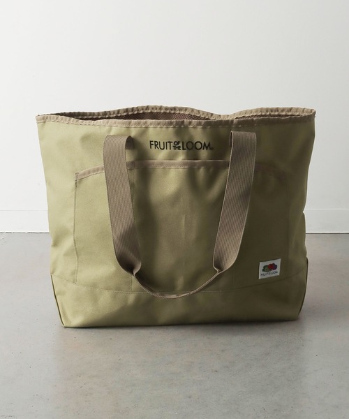 FRUIT OF THE LOOM（フルーツオブザルーム）の「BIG TOTE BAG（トートバッグ・メンズ・ブラック/杢グレー/カーキ/オフホワイト・FREE）」の4枚目の写真