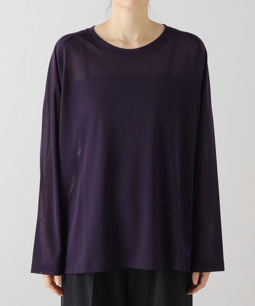 Needles（ニードルス）の「【NEEDLES/ニードルズ】LS U Neck Tee：カットソー（Tシャツ/カットソー・レディース・ホワイト/パープル・SMALL）」の19枚目の写真