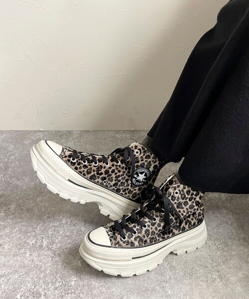 CONVERSE ALL STAR（コンバースオールスター）の「【CONVERSE/コンバース】オールスタートレックウェーブ　アニマルファーHI　スニーカー（スニーカー・レディース・ブラウン系その他・23.5/24.5）」の3枚目の写真