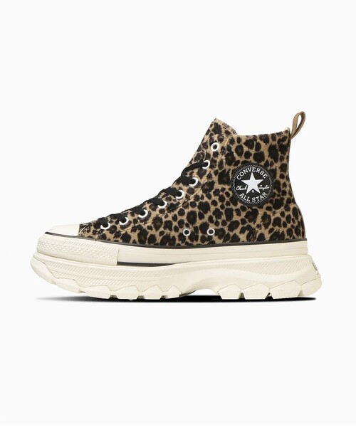 CONVERSE ALL STAR（コンバースオールスター）の「【CONVERSE/コンバース】オールスタートレックウェーブ　アニマルファーHI　スニーカー（スニーカー・レディース・ブラウン系その他・23.5/24.5）」の2枚目の写真