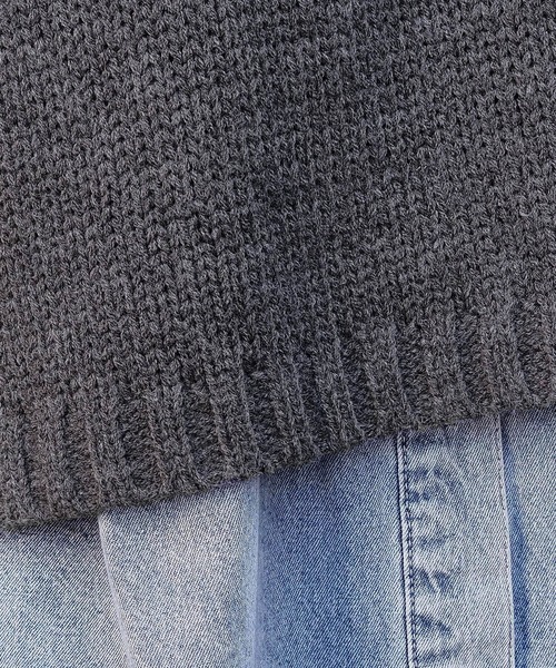 tiptop(ティップトップ)の「袖ドロストショート丈ニットプルオーバー(ニット/セーター・レディース・ブルー/オフホワイト/チャコールグレー/A/ピンク/イエロー・FREE)」の14枚目の写真