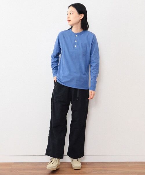 BEAMS BOY(ビームスボーイ)の「Healthknit / 別注 ヘンリー ネック ロングスリーブ(Tシャツ/カットソー・レディース・ネイビー/ブルー/グリーン系その他4・ONE SIZE)」の20枚目の写真