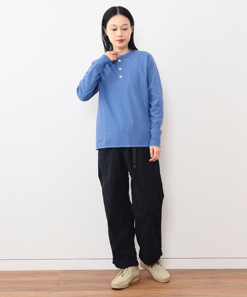 BEAMS BOY(ビームスボーイ)の「Healthknit / 別注 ヘンリー ネック ロングスリーブ(Tシャツ/カットソー・レディース・ネイビー/ブルー/グリーン系その他4・ONE SIZE)」の21枚目の写真