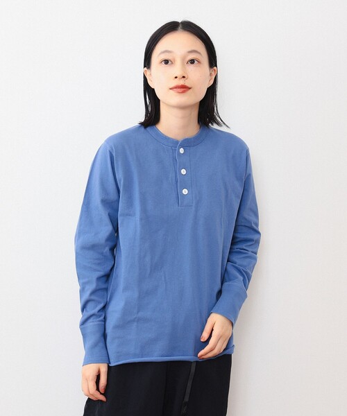 BEAMS BOY(ビームスボーイ)の「Healthknit / 別注 ヘンリー ネック ロングスリーブ(Tシャツ/カットソー・レディース・ネイビー/ブルー/グリーン系その他4・ONE SIZE)」の13枚目の写真