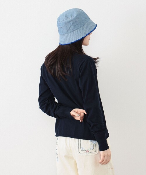 BEAMS BOY(ビームスボーイ)の「Healthknit / 別注 ヘンリー ネック ロングスリーブ(Tシャツ/カットソー・レディース・ネイビー/ブルー/グリーン系その他4・ONE SIZE)」の17枚目の写真