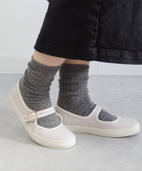 SLACK FOOTWEAR(スラックフットウェア)の「SLACK FOOTWEAR スラックフットウェア/バレエシューズ ストラップ メリージェーンシューズ TOLTE(バレエシューズ・レディース・ブラック/ベージュ/ブラック系その他・24.5/25/24/23/23.5/25.5)」の1枚目の写真