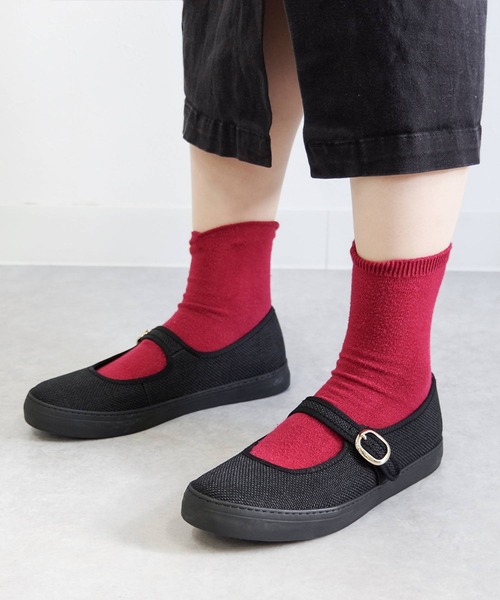 SLACK FOOTWEAR(スラックフットウェア)の「SLACK FOOTWEAR スラックフットウェア/バレエシューズ ストラップ メリージェーンシューズ TOLTE(バレエシューズ・レディース・ブラック/ベージュ/ブラック系その他・24.5/25/24/23/23.5/25.5)」の5枚目の写真