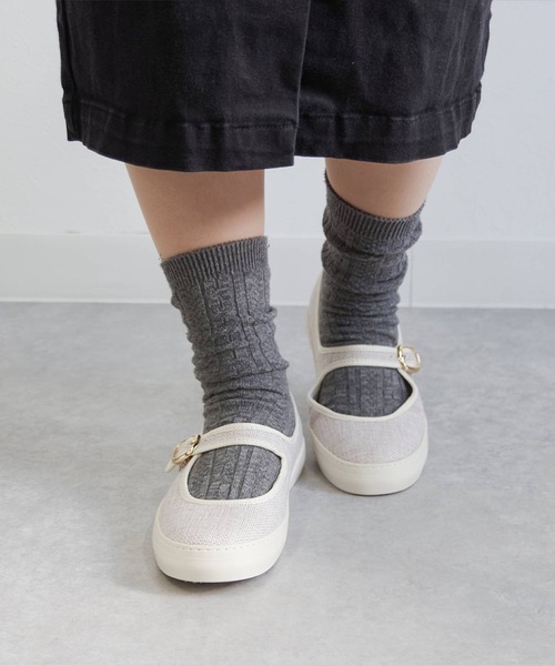 SLACK FOOTWEAR(スラックフットウェア)の「SLACK FOOTWEAR スラックフットウェア/バレエシューズ ストラップ メリージェーンシューズ TOLTE(バレエシューズ・レディース・ブラック/ベージュ/ブラック系その他・24.5/25/24/23/23.5/25.5)」の6枚目の写真