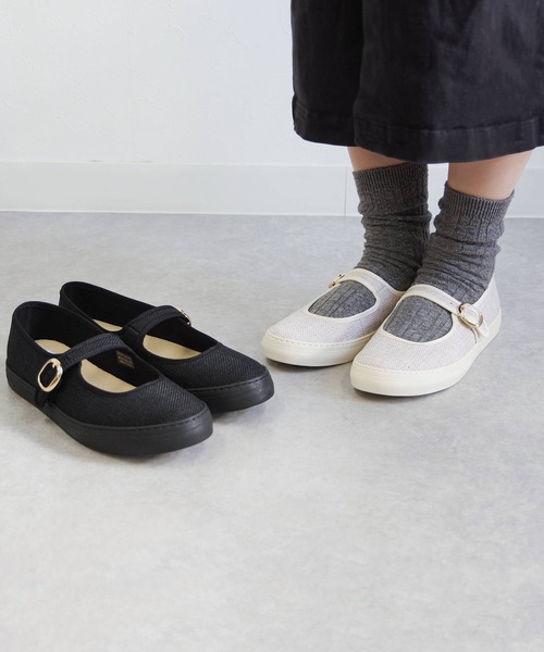 SLACK FOOTWEAR(スラックフットウェア)の「SLACK FOOTWEAR スラックフットウェア/バレエシューズ ストラップ メリージェーンシューズ TOLTE(バレエシューズ・レディース・ブラック/ベージュ/ブラック系その他・24.5/25/24/23/23.5/25.5)」の8枚目の写真