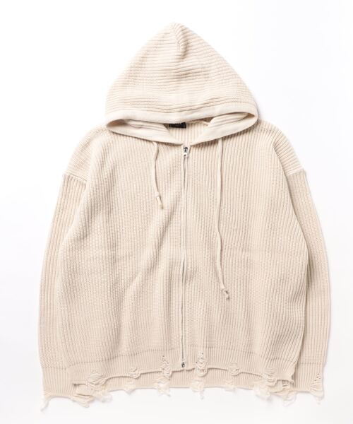 ankoROCK(アンコロック)の「a.p.o.v. -ankoROCK's select-ダメージニットオーバーサイズジップアップパーカー(パーカー・メンズ・B/A・ONE SIZE)」の19枚目の写真