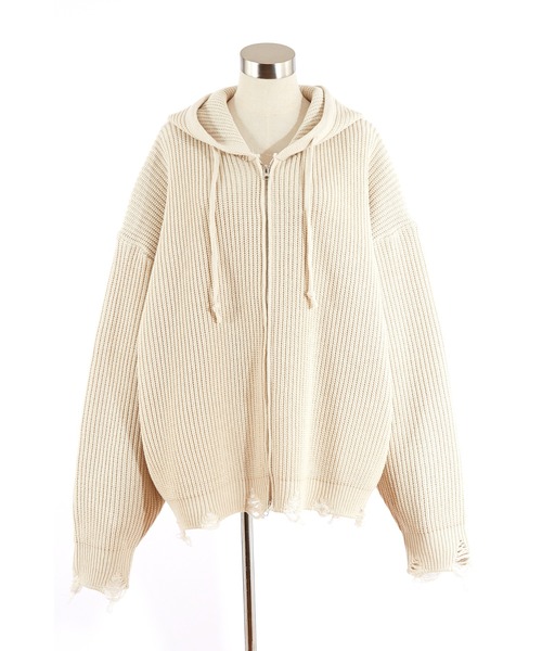 ankoROCK(アンコロック)の「a.p.o.v. -ankoROCK's select-ダメージニットオーバーサイズジップアップパーカー(パーカー・メンズ・B/A・ONE SIZE)」の18枚目の写真