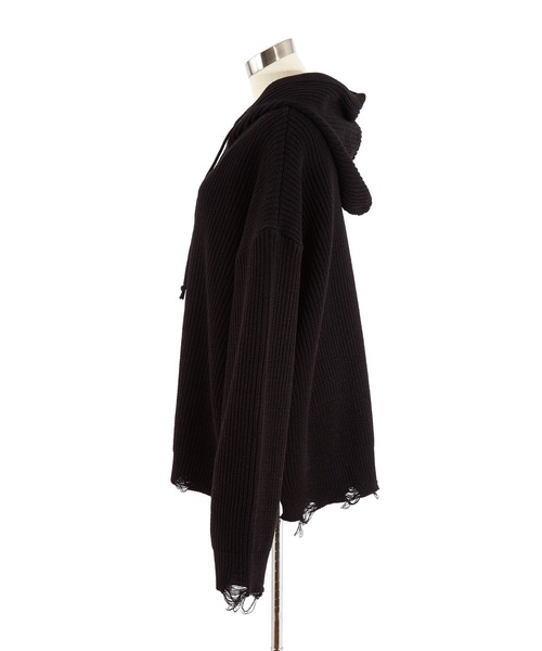 ankoROCK(アンコロック)の「a.p.o.v. -ankoROCK's select-ダメージニットオーバーサイズジップアップパーカー(パーカー・メンズ・B/A・ONE SIZE)」の8枚目の写真