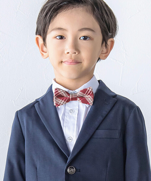 BeBe(ベベ)の「チェック蝶ネクタイ(ネクタイ・キッズ・レッド系その他/イエロー系その他・FREE)」の3枚目の写真