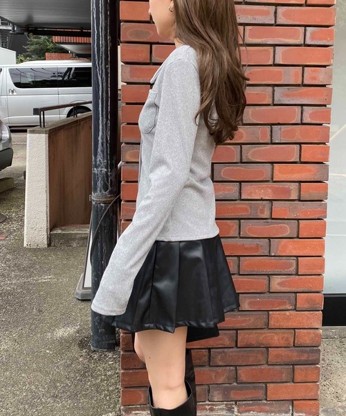 NANEA(ナネア)の「襟付きシャツ/カーディガン(Tシャツ/カットソー・レディース・ホワイト/グレー/オフホワイト/ライトグレー・MEDIUM/LARGE/SMALL)」の17枚目の写真
