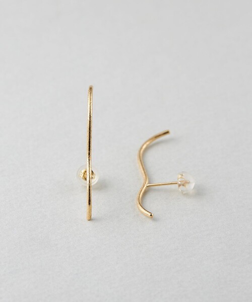 K18YG ドロー ピアス（ピアス（両耳用））｜ete bijoux