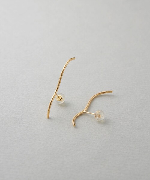 K18YG ドロー ピアス（ピアス（両耳用））｜ete bijoux
