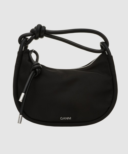 GANNI(ガニー)の「Knot Baguette(ハンドバッグ・レディース・ブラック・ONE SIZE)」の1枚目の写真