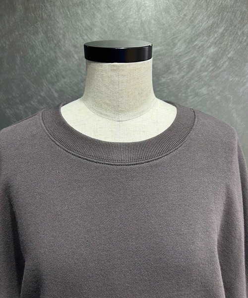 PAGEBOY（ページボーイ）の「ドロストスリーブショートスウェット（スウェット・レディース・チャコールグレー/オートミール・FREE）」の18枚目の写真