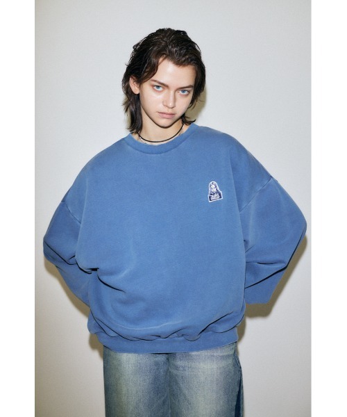 MOUSSY（マウジー）の「XG COLLECT プルオーバー（スウェット・レディース・ホワイト/ピンク/ブルー/ライトブラック・FREE）」の3枚目の写真