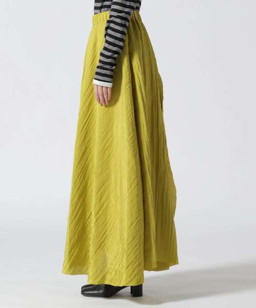 AULA（アウラ）の「AULA/アウラ/Peace Work Long Skirt（スカート・レディース・イエロー/ブラック・F）」の20枚目の写真