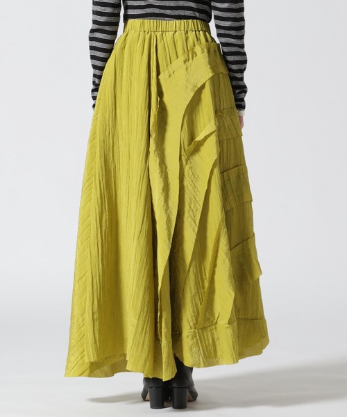 AULA（アウラ）の「AULA/アウラ/Peace Work Long Skirt（スカート・レディース・イエロー/ブラック・F）」の21枚目の写真