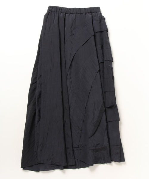 AULA（アウラ）の「AULA/アウラ/Peace Work Long Skirt（スカート・レディース・イエロー/ブラック・F）」の3枚目の写真