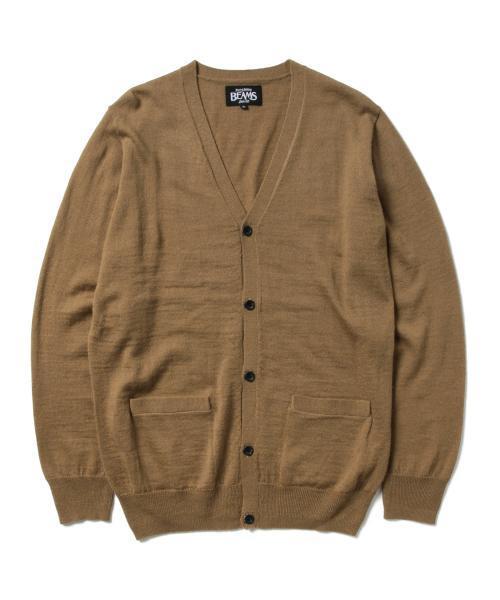 BEAMS(ビームス)の「◆BEAMS / ウール×アクリル Vネック カーディガン/(カーディガン/ボレロ・メンズ・ブラック/ブラウン系その他/ワイン/ネイビー・X-LARGE/SMALL/MEDIUM/LARGE)」の15枚目の写真
