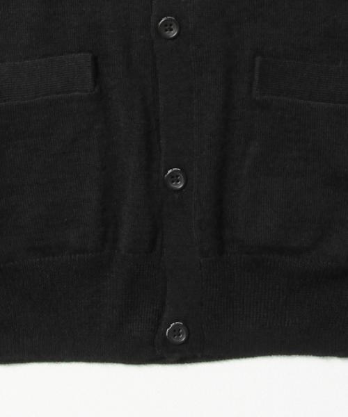 BEAMS(ビームス)の「◆BEAMS / ウール×アクリル Vネック カーディガン/(カーディガン/ボレロ・メンズ・ブラック/ブラウン系その他/ワイン/ネイビー・X-LARGE/SMALL/MEDIUM/LARGE)」の5枚目の写真