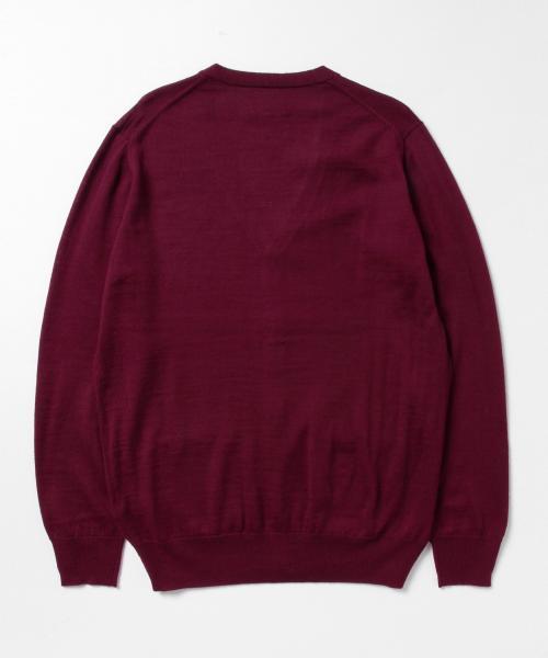 BEAMS(ビームス)の「◆BEAMS / ウール×アクリル Vネック カーディガン/(カーディガン/ボレロ・メンズ・ブラック/ブラウン系その他/ワイン/ネイビー・X-LARGE/SMALL/MEDIUM/LARGE)」の18枚目の写真