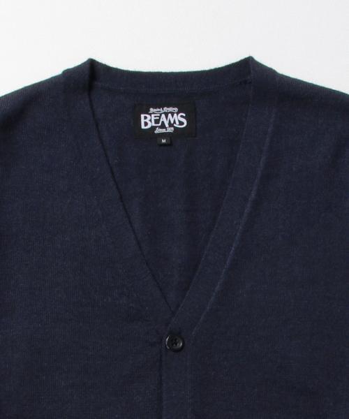 BEAMS(ビームス)の「◆BEAMS / ウール×アクリル Vネック カーディガン/(カーディガン/ボレロ・メンズ・ブラック/ブラウン系その他/ワイン/ネイビー・X-LARGE/SMALL/MEDIUM/LARGE)」の19枚目の写真