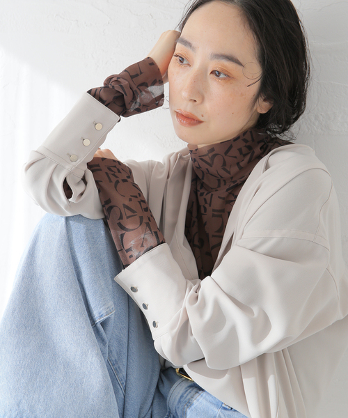 JOURNAL STANDARD（ジャーナルスタンダード）の「メッシュプリントインナー（Tシャツ/カットソー・レディース・ホワイト系その他/ブラウン・FREE）」の7枚目の写真