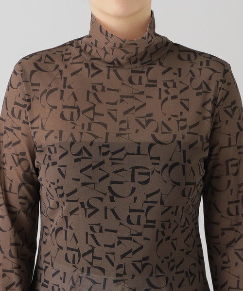 JOURNAL STANDARD（ジャーナルスタンダード）の「メッシュプリントインナー（Tシャツ/カットソー・レディース・ホワイト系その他/ブラウン・FREE）」の12枚目の写真