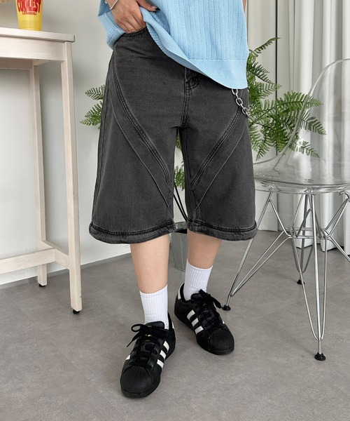 sedacle（セダクル）の「2way切り替えデニムパンツ（デニムパンツ・メンズ・ブルー/ブラック/インディゴブルー/グレー・SMALL/MEDIUM/LARGE）」の3枚目の写真