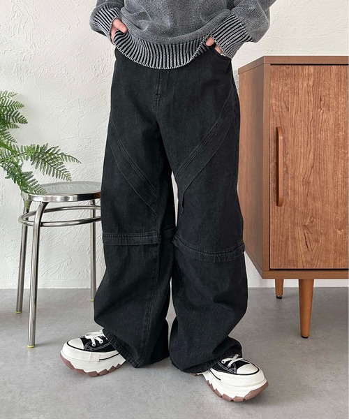 sedacle（セダクル）の「2way切り替えデニムパンツ（デニムパンツ