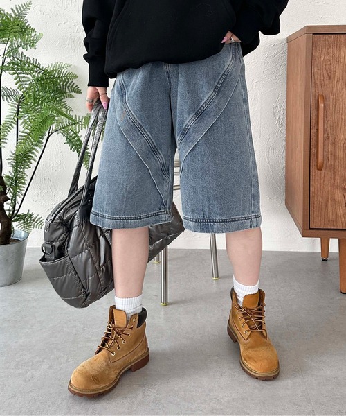 sedacle（セダクル）の「2way切り替えデニムパンツ（デニムパンツ・メンズ・ブルー/ブラック/インディゴブルー/グレー・SMALL/MEDIUM/LARGE）」の12枚目の写真