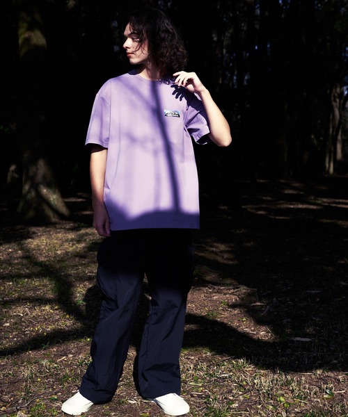 ragged mountain(ラギットマウンテン)の「【RAGGED MOUNTAIN/ラギットマウンテン】 SUTTON ショートスリーブT(Tシャツ/カットソー・メンズ・ホワイト/ブラック/ベージュ/パープル/グレイッシュブルー・MEDIUM/LARGE/X-LARGE)」の6枚目の写真