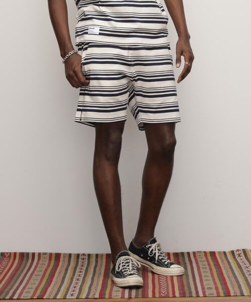 schott(ショット)の「Schott/ショット/HORIZONTAL STRIPES SHORTS/ホリゾンタル ストライプショーツ(デニムパンツ・メンズ・ネイビー/ブラック・M/L/XL)」の20枚目の写真