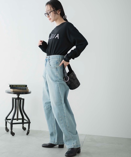 WEGO（ウィゴー）の「WEGO/カーブデニムパンツ（デニムパンツ・レディース・ブラック系1/ホワイト/ライトインディゴブルー・LARGE/MEDIUM/SMALL）」の6枚目の写真