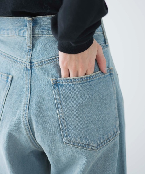 WEGO（ウィゴー）の「WEGO/カーブデニムパンツ（デニムパンツ・レディース・ブラック系1/ホワイト/ライトインディゴブルー・LARGE/MEDIUM/SMALL）」の9枚目の写真