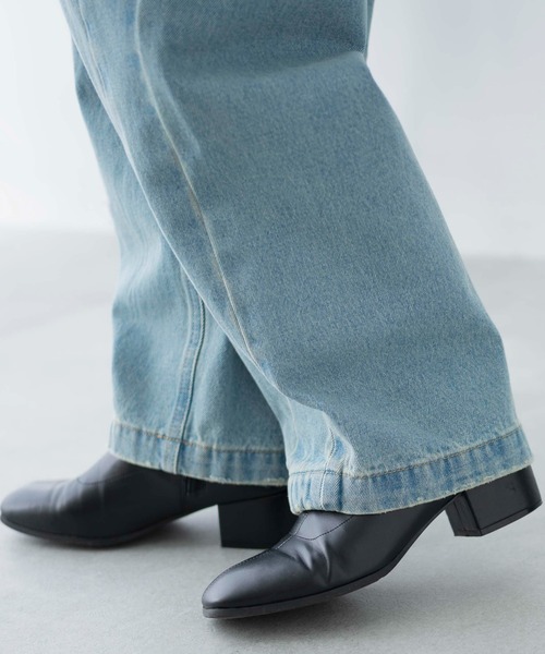 WEGO（ウィゴー）の「WEGO/カーブデニムパンツ（デニムパンツ・レディース・ブラック系1/ホワイト/ライトインディゴブルー・LARGE/MEDIUM/SMALL）」の10枚目の写真