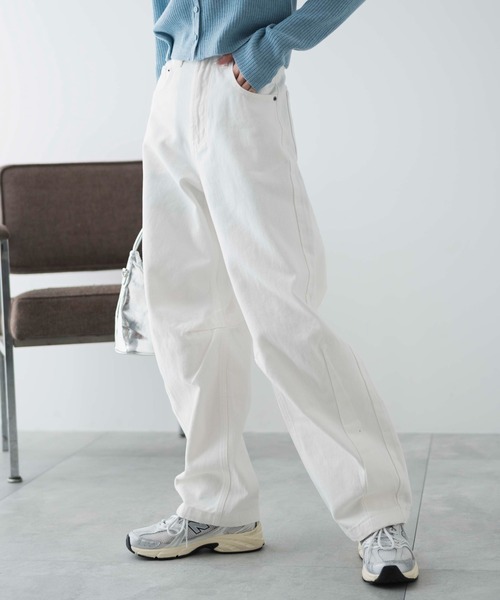 WEGO（ウィゴー）の「WEGO/カーブデニムパンツ（デニムパンツ・レディース・ブラック系1/ホワイト/ライトインディゴブルー・LARGE/MEDIUM/SMALL）」の11枚目の写真