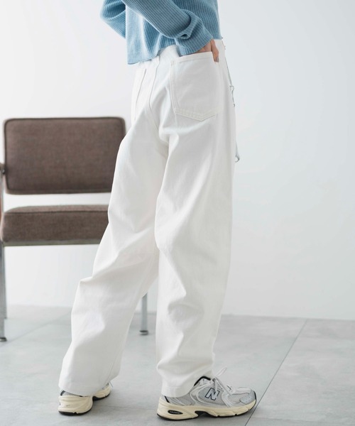 WEGO（ウィゴー）の「WEGO/カーブデニムパンツ（デニムパンツ・レディース・ブラック系1/ホワイト/ライトインディゴブルー・LARGE/MEDIUM/SMALL）」の14枚目の写真