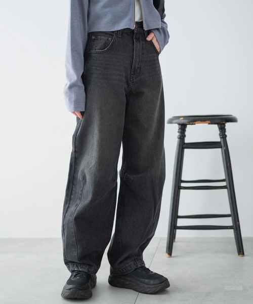 WEGO（ウィゴー）の「WEGO/カーブデニムパンツ（デニムパンツ・レディース・ブラック系1/ホワイト/ライトインディゴブルー・LARGE/MEDIUM/SMALL）」の16枚目の写真