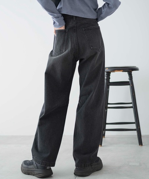 WEGO（ウィゴー）の「WEGO/カーブデニムパンツ（デニムパンツ・レディース・ブラック系1/ホワイト/ライトインディゴブルー・LARGE/MEDIUM/SMALL）」の18枚目の写真