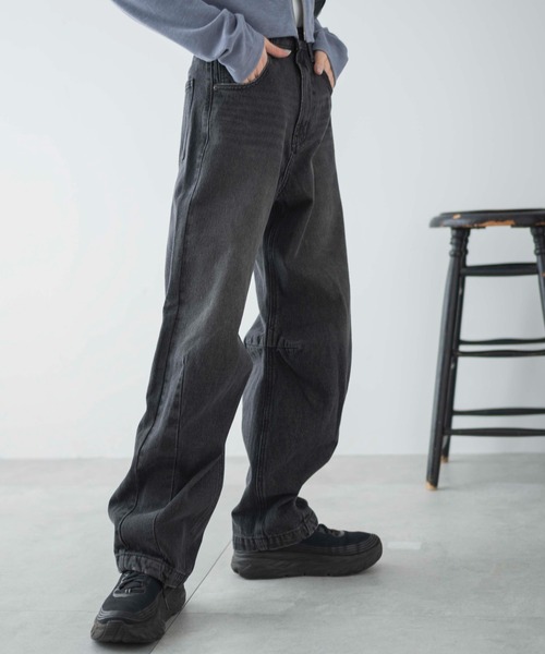 WEGO（ウィゴー）の「WEGO/カーブデニムパンツ（デニムパンツ・レディース・ブラック系1/ホワイト/ライトインディゴブルー・LARGE/MEDIUM/SMALL）」の19枚目の写真